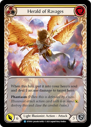 Herald of Ravages (Yellow) (18) [DTD] - Flesh and Blood TCG Single