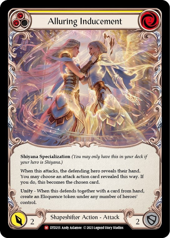 Alluring Inducement (215) [DTD] - Flesh and Blood TCG Single