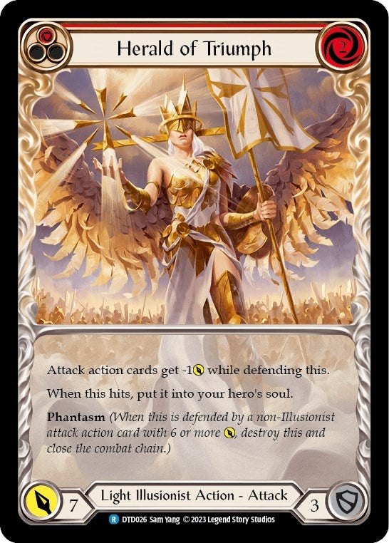 Herald of Triumph (Red) (26) [DTD] - Flesh and Blood TCG Single