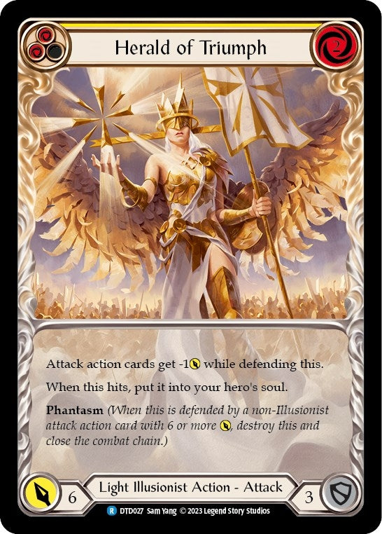 Herald of Triumph (Yellow) (27) [DTD] - Flesh and Blood TCG Single