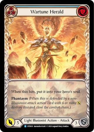 Wartune Herald (Blue) (31) [DTD] - Flesh and Blood TCG Single