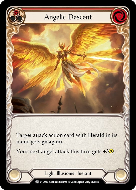 Angelic Descent (Red) (32) [DTD] - Flesh and Blood TCG Single