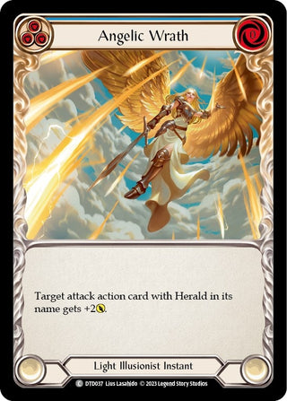 Angelic Wrath (Blue) (37) [DTD] - Flesh and Blood TCG Single