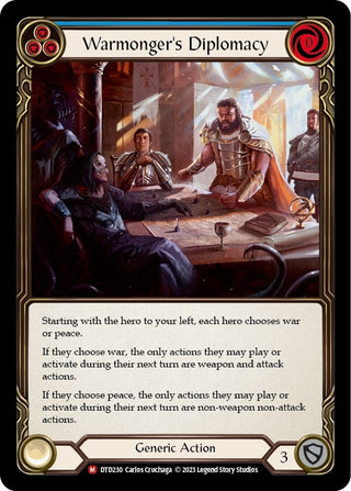 Warmonger’s Diplomacy (230) [DTD] - Flesh and Blood TCG Single