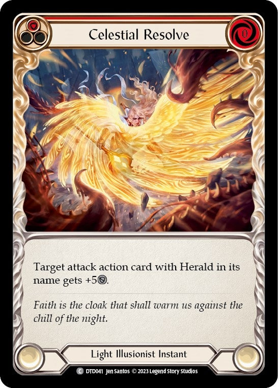 Celestial Resolve (Red) (41) [DTD] - Flesh and Blood TCG Single