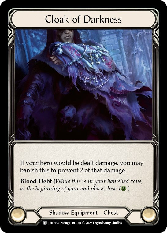Cloak of Darkness (166) [DTD] - Flesh and Blood TCG Single