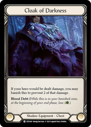 Cloak of Darkness (166) [DTD] - Flesh and Blood TCG Single