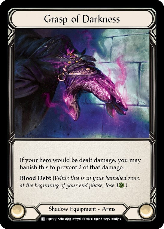 Grasp of Darkness (167) [DTD] - Flesh and Blood TCG Single