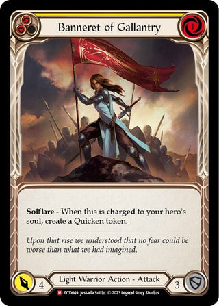 Banneret of Gallantry (49) [DTD] - Flesh and Blood TCG Single