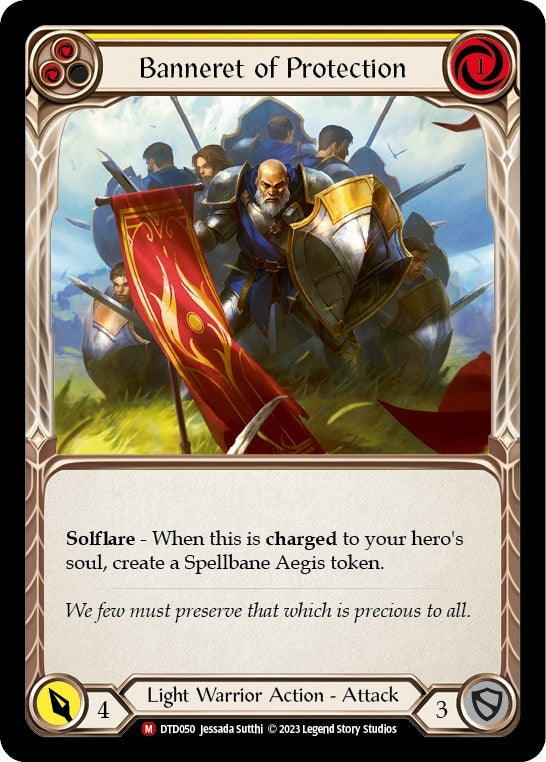 Banneret of Protection (50) [DTD] - Flesh and Blood TCG Single