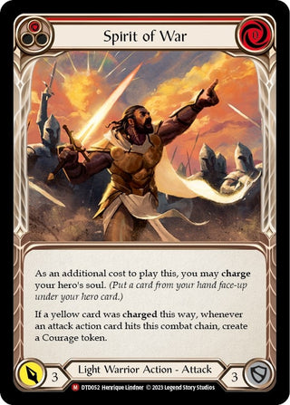 Spirit of War (52) [DTD] - Flesh and Blood TCG Single