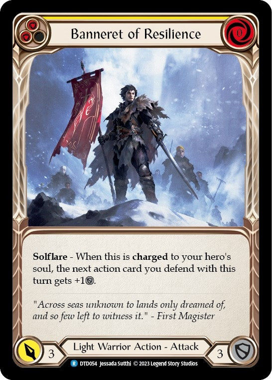 Banneret of Resilience (54) [DTD] - Flesh and Blood TCG Single