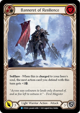 Banneret of Resilience (54) [DTD] - Flesh and Blood TCG Single