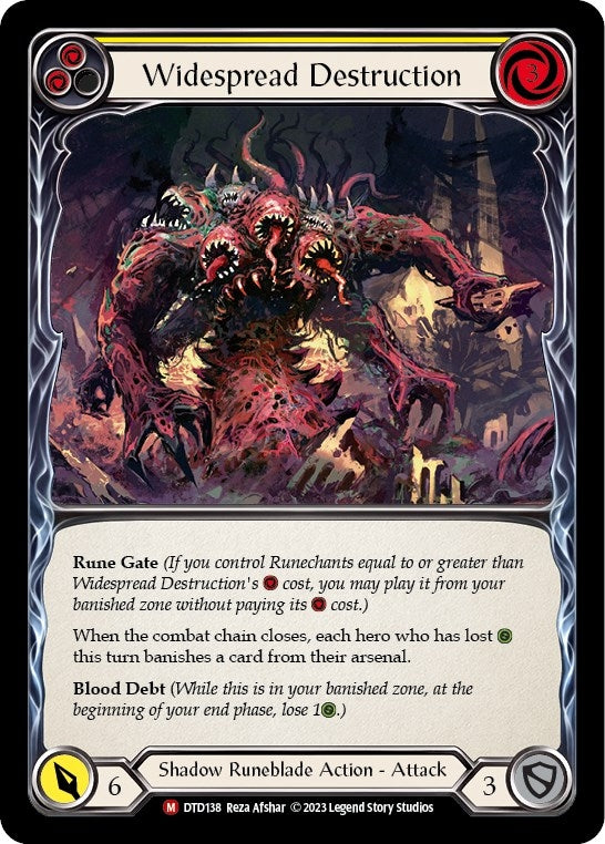 Widespread Destruction (138) [DTD] - Flesh and Blood TCG Single