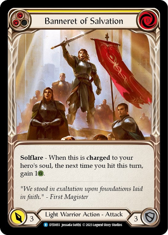 Banneret of Salvation (55) [DTD] - Flesh and Blood TCG Single