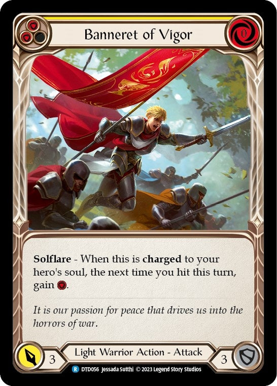 Banneret of Vigor (56) [DTD] - Flesh and Blood TCG Single