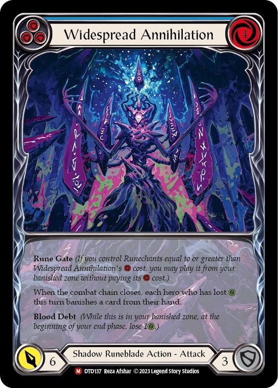 Widespread Annihilation (Extended Art) (137) [DTD] - Flesh and Blood TCG Single