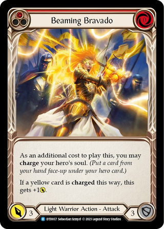 Beaming Bravado (Red) (57) [DTD] - Flesh and Blood TCG Single