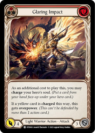 Glaring Impact (Red) (63) [DTD] - Flesh and Blood TCG Single