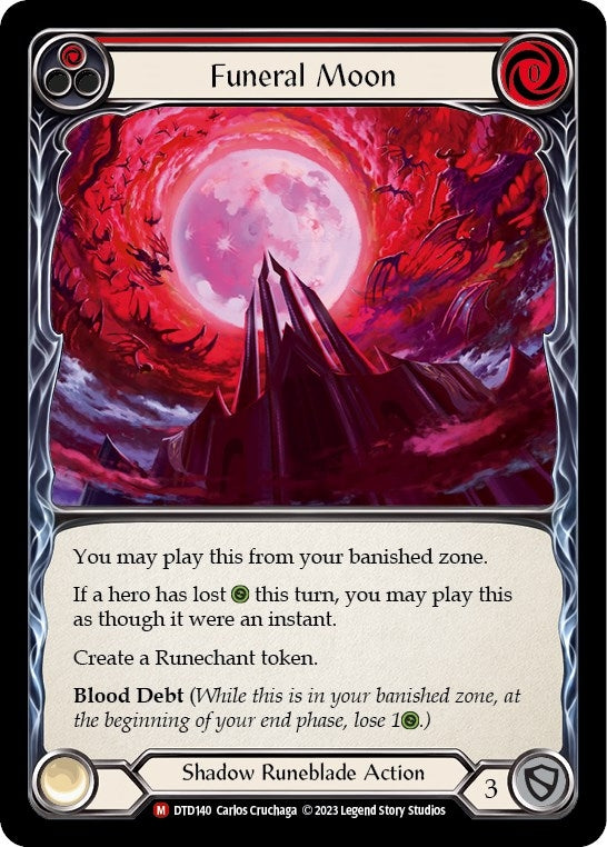Funeral Moon (140) [DTD] - Flesh and Blood TCG Single