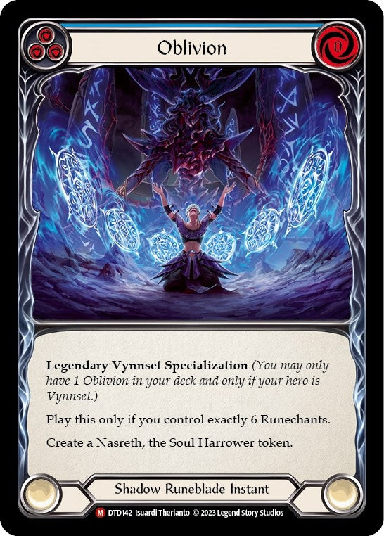 Oblivion (142) [DTD] - Flesh and Blood TCG Single