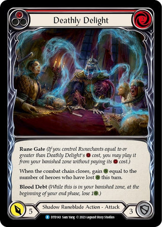Deathly Delight (Red) (143) [DTD] - Flesh and Blood TCG Single