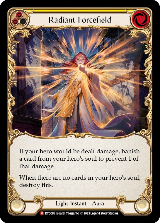 Radiant Forcefield (81) [DTD] - Flesh and Blood TCG Single