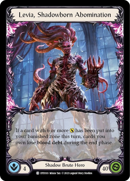 Levia Shadowborn Abomination (103) [DTD] - Flesh and Blood TCG Single