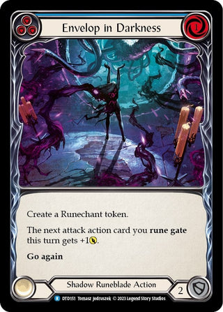 Envelop in Darkness (Blue) (151) [DTD] - Flesh and Blood TCG Single