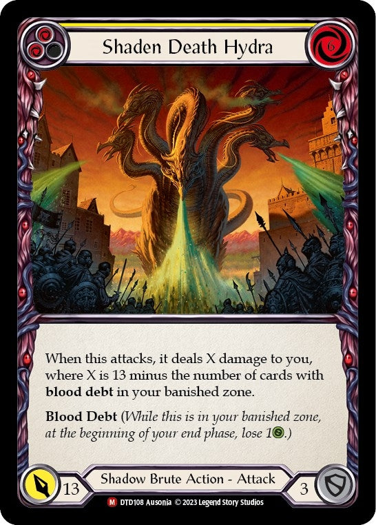 Shaden Death Hydra (108) [DTD] - Flesh and Blood TCG Single