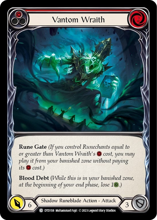 Vantom Wraith (Red) (158) [DTD] - Flesh and Blood TCG Single