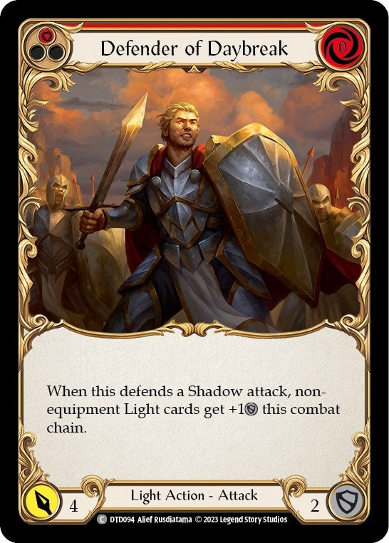 Defender of Daybreak (Red) (94) [DTD] - Flesh and Blood TCG Single