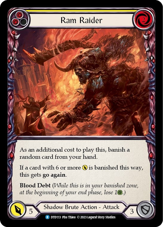 Ram Raider (Yellow) (113) [DTD] - Flesh and Blood TCG Single