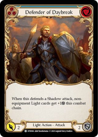 Defender of Daybreak (Blue) (96) [DTD] - Flesh and Blood TCG Single