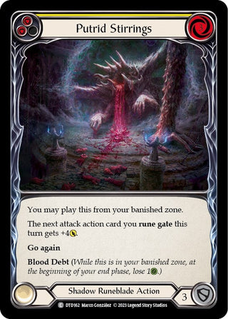 Putrid Stirrings (Yellow) (162) [DTD] - Flesh and Blood TCG Single