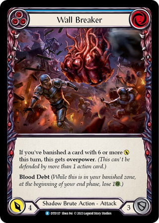 Image for Wall Breaker (Blue) (DTD117) - Flesh and Blood TCG