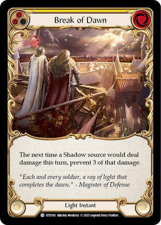 Break of Dawn (Yellow) (101) [DTD] - Flesh and Blood TCG Single