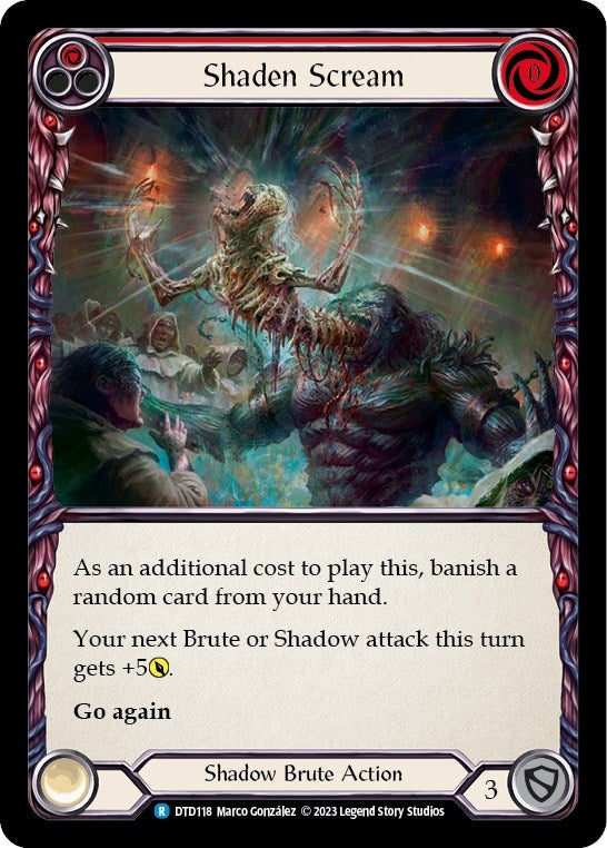 Shaden Scream (Red) (118) [DTD] - Flesh and Blood TCG Single