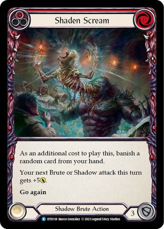 Shaden Scream (Red) (118) [DTD] - Flesh and Blood TCG Single