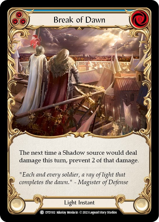 Break of Dawn (Blue) (102) [DTD] - Flesh and Blood TCG Single