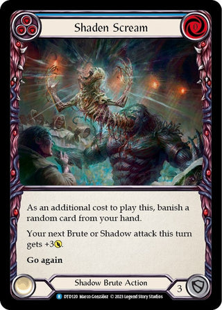 Shaden Scream (Blue) (120) [DTD] - Flesh and Blood TCG Single