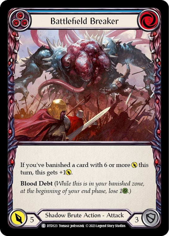Battlefield Breaker (Blue) (123) [DTD] - Flesh and Blood TCG Single