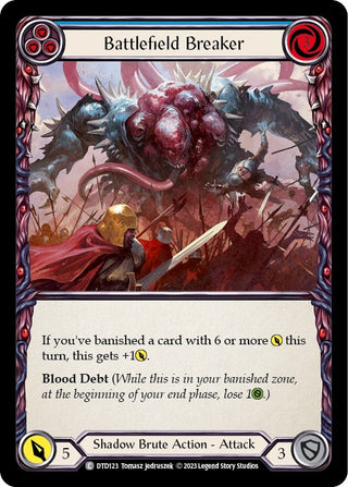 Battlefield Breaker (Blue) (123) [DTD] - Flesh and Blood TCG Single