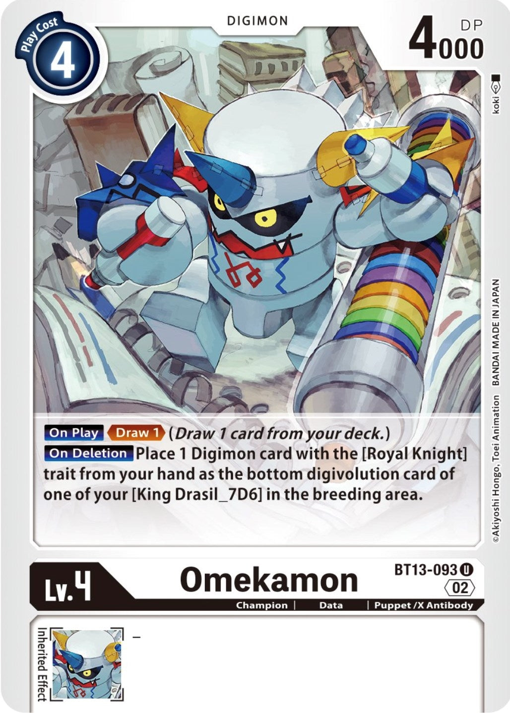 Omekamon (13093) [BT13] - Digimon Card Game Single