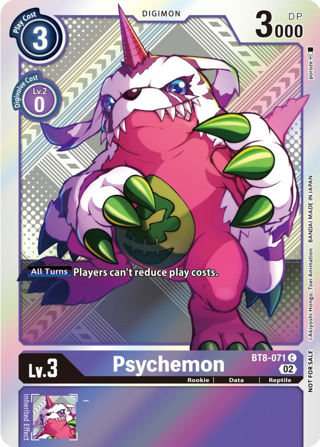 Psychemon (Versus Royal Knight Booster Pre-Release) (8071) [BT08] - Digimon Card Game Single