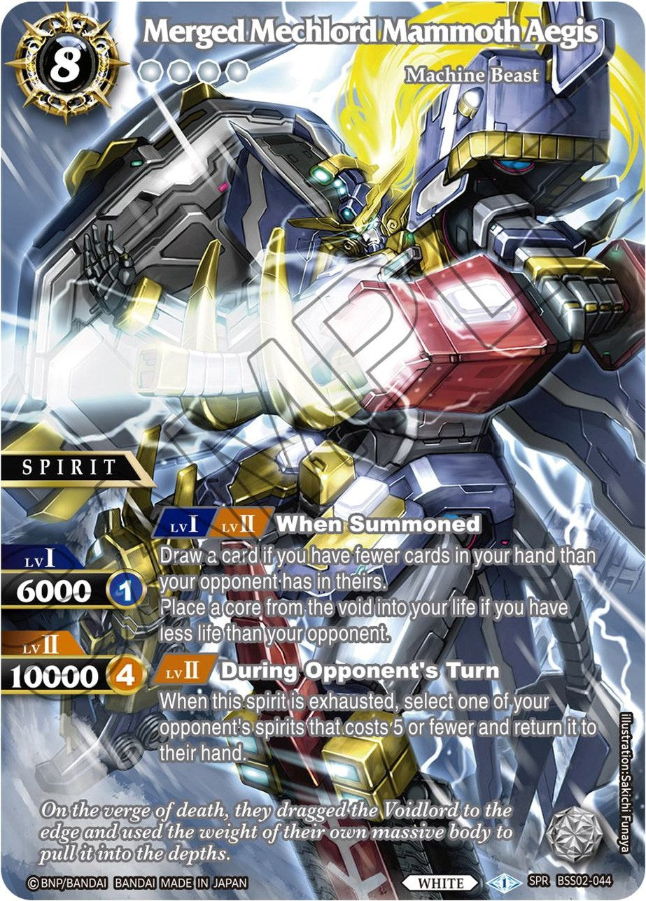 Merged Mechlord Mammoth Aegis (SPR) (2044) [BSS02] - Battle Spirits Saga Single