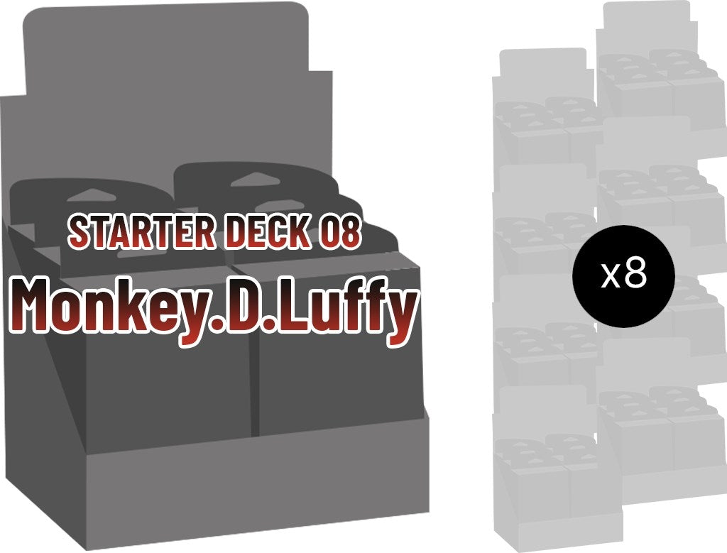 Starter Deck 8: Monkey.D.Luffy Display Case (ST-08) - One Piece Card Game Sealed
