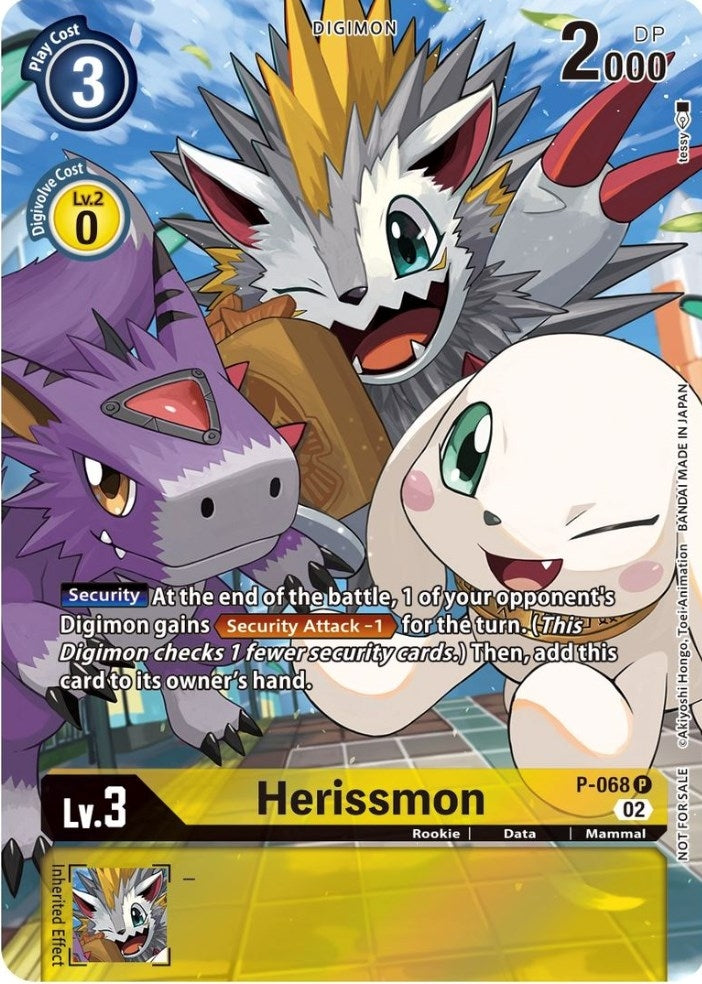 Herissmon - P-068 (Official Tournament Pack Vol.10) (68) [D-PR] - Digimon Card Game Single