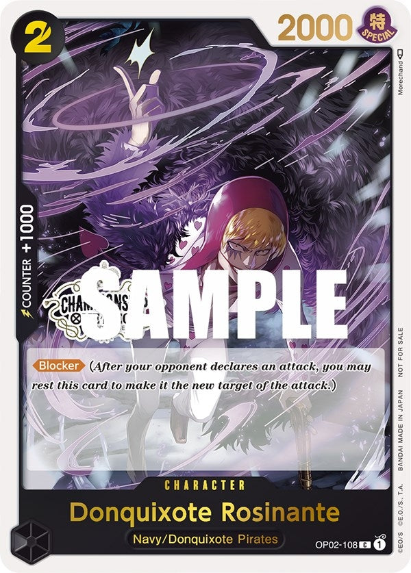 Donquixote Rosinante (Store Championship Participation Pack) (2108) (OP-PR) - One Piece Card Game Single