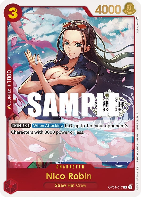 Nico Robin (Store Championship Participation Pack) (1017) (OP-PR) - One Piece Card Game Single